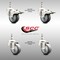Service Caster 3 Inch 316SS Thermoplastic Rubber 10mm Threaded Stem Caster Lock Brake, 2PK SCC-SS316TSTTL20S314-TPRB-M1015-2-S2 - alternate 4